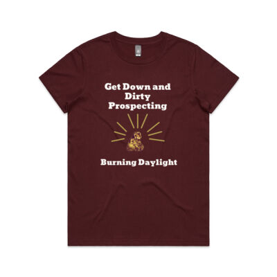 Gold Nugget Burning Daylight Womens T Shirt Thumbnail